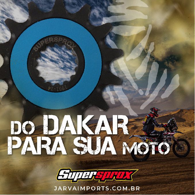 Pinhão Supersprox, diretamente do Rally Dakar para a sua moto!