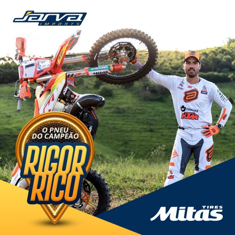 Jarva Imports: Mitas, o pneu do campeão de Hard Enduro, Rigor Rico.